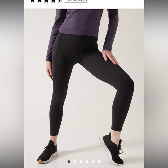 Athleta Ultimate Stash 7/8 Tight in Black - Picture 2 of 8